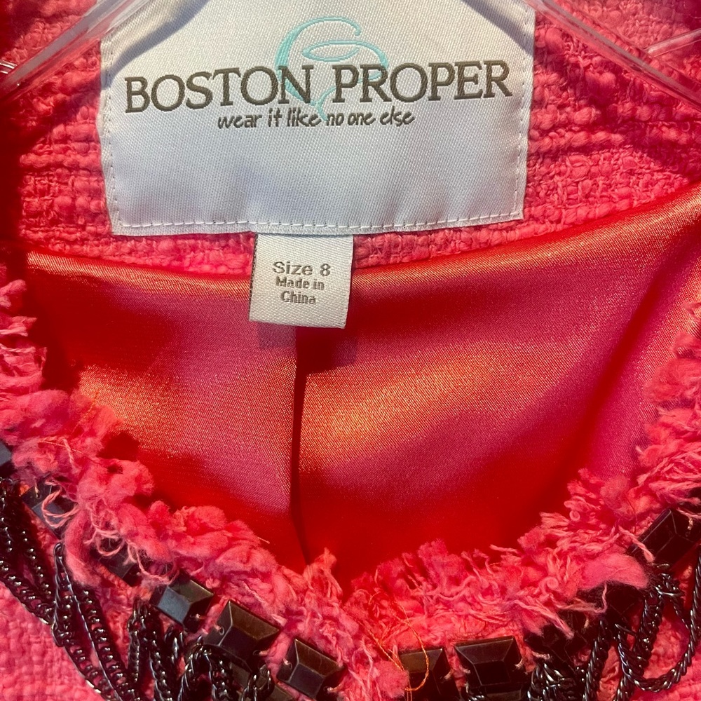 Boston Proper Red Women's Jacket - Picture 3 of 7